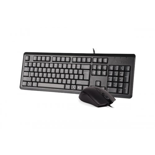 A4 TECH KR-9276, Siyah, USB Kablolu, Türkçe Q, Multimedya, Klavye Mouse Set