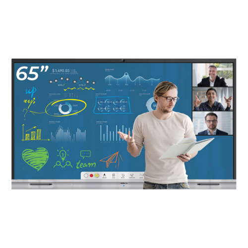 DAHUA LCH65-MC410-B, 65’’, 4K, Android 9,0,  Dört Çekirdek CPU, 5Mp Kamera, HDMI, Wifi,  Dokunmatik Akıllı Tahta