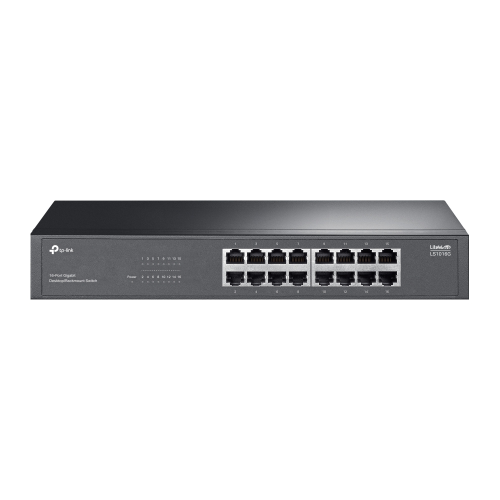 TP-LINK LS1016G, Green Tech, 16 Port GigaBit, Yönetilemez, Metal Kasa, Masaüstü Switch