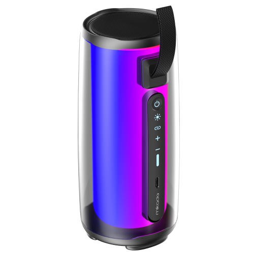 MIKADO MD-17BT CAPELLA, 10W, Taşınabilir, USB/AUX/BT/TF, RGB Işıklı, Transparan, 1800mAh, Mikrofon, Karaoke, Bluetooth Speaker,