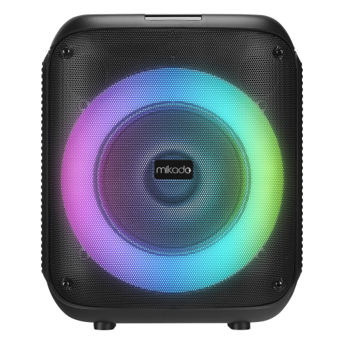 MIKADO MD-BT51 BOMBIX, 60W, Taşınabilir, BT/USB/TF/TWS, RGB Aydınlatma, Dahil Batarya, Toplantı, Parti, Açık Hava Speaker. Kablolu Mikrofon Hediyeli