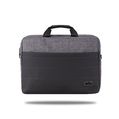 Mila T104 Business serisi WTXpro Su Geçirmez Kumaş, Su Geçirmez Fermuar 15.6 inch uyumlu Macbook , Laptop , Notebook Taşıma Çantası -Gri