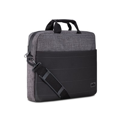 Mila T104 Business serisi WTXpro Su Geçirmez Kumaş, Su Geçirmez Fermuar 15.6 inch uyumlu Macbook , Laptop , Notebook Taşıma Çantası -Gri