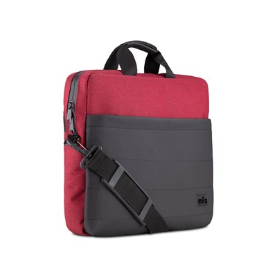 Mila T105 Business serisi WTXpro Su Geçirmez Kumaş, Su Geçirmez Fermuar 15.6 inch uyumlu Macbook , Laptop , Notebook Taşıma Çantası -Bordo