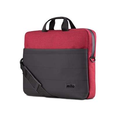 Mila T105 Business serisi WTXpro Su Geçirmez Kumaş, Su Geçirmez Fermuar 15.6 inch uyumlu Macbook , Laptop , Notebook Taşıma Çantası -Bordo