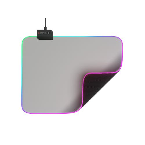 Rampage MP-21, PULSAR M RGB, 252x328x3mm, RGB Led, Gaming, MOUSE PAD (Gri)