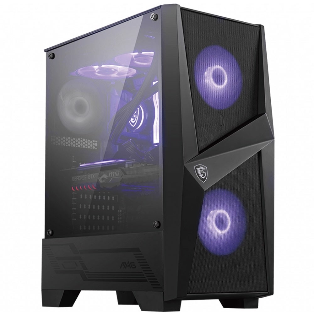 MSI MAG FORGE 100M Tempered Glass RGB USB 3.2 Mid Tower Kasa