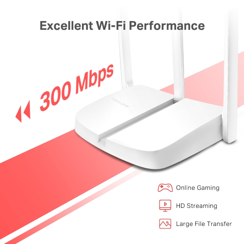 MERCUSYS MW306R 4 Port, 300Mbps, 2,4Ghz WiFi, Masaüstü, Megabit, Multi-Mode, Router