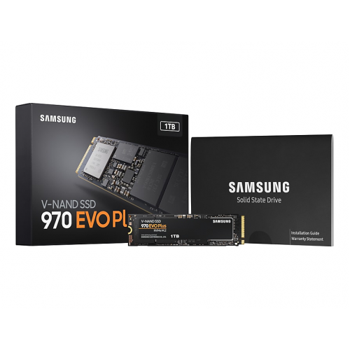SAMSUNG MZ-V7S1T0BW 970 EVO PLUS 1TB 3500/3300 Gen3, NVMe PCIe M.2 2280, SSD (Türkiye Distribütörü Garantili)