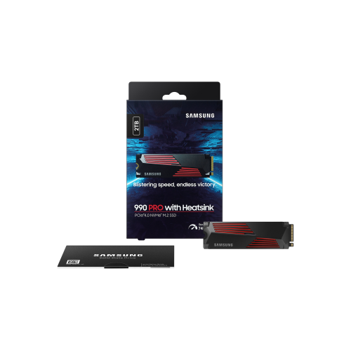 SAMSUNG MZ-V9P2T0CW, 990 PRO, 2TB, 7450/6900, Gen4, NVMe PCIe M.2 2280, SSD (Soğutuculu) (Türkiye Distribütörü Garantili)