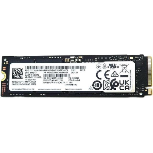 SAMSUNG MZ-VL2256HCHQ-00BD1, 256GB 2050/1000 Gen3, NVMe PCIe M.2 2280, SSD (Bulk-Kutusuz)