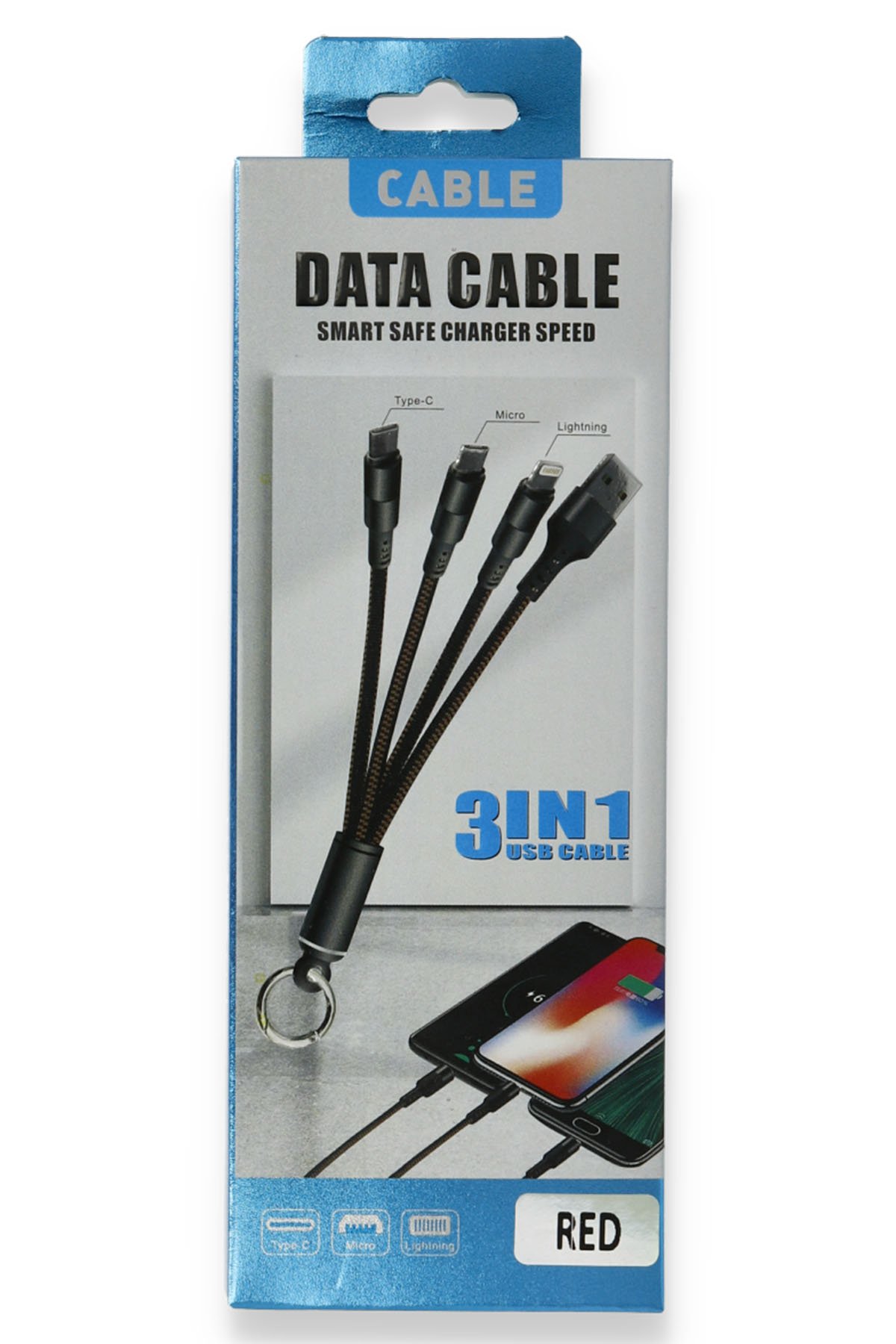 Newface JKX37 3in1 USB Kablo - Siyah