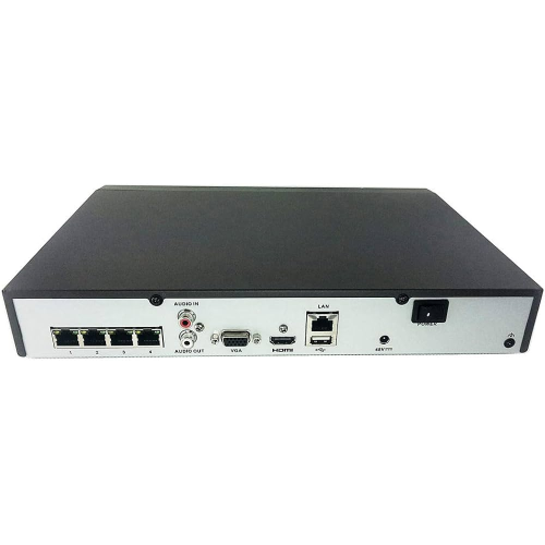 HILOOK NVR-104MH-C/4P, 4Kanal PoE, 8Mpix, H265+, 1 HDD Desteği, 1080P Kayıt, 80Mbps Bant Genişliği, 4K Motion Detection 2.0, NVR
