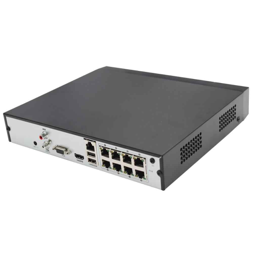 HILOOK NVR-108MH-C/8P, 8Kanal PoE, 8Mpix, H265+, 1 HDD Desteği, 1080P Kayıt, 80Mbps Bant Genişliği, 4K Motion Detection 2.0, NVR