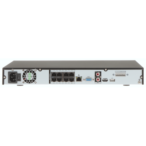 DAHUA  NVR4208-8P-4KS2/L 8Mpix, H265+, 8Kanal POE Video, 2 HDD, 1080P Kayıt, 160Mbps Bant Genişliği, NVR