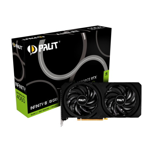PALIT RTX4060, INFINITY 2, 8Gb, 128Bit, GDDR6, 1xHDMI, 3xDP GAMING Ekran Kartı