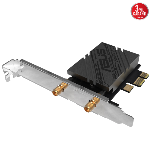 ASUS PCE-BE92BT, WIFI7, BE9400, 5764-2882-688Mbps, 6GHz-5GHz- 2.4GHz, Bluetooth 5.4, PCIe Ağ Adaptörü