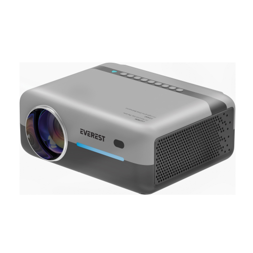 EVEREST PJ03, Gri,  8000 Lümen, 1920X1080, 2xHDMI, 1xUSB, TF Soket, WiFi, Bluetooth, 30.000 Saat Led Ömrü, 3W Speaker, Android 9.0, FULL HD Projeksiyon Cihazı