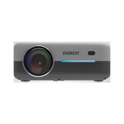 EVEREST PJ03, Gri,  8000 Lümen, 1920X1080, 2xHDMI, 1xUSB, TF Soket, WiFi, Bluetooth, 30.000 Saat Led Ömrü, 3W Speaker, Android 9.0, FULL HD Projeksiyon Cihazı