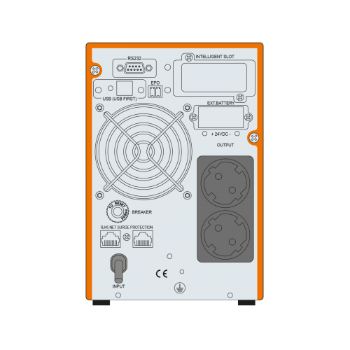 MAKELSAN Powerpack SE 1 KVA Online UPS(2x9A Akü)