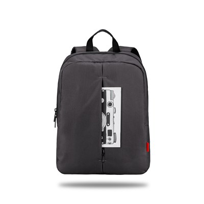Classone PR-R144 Roma Medium Serisi WTXpro Su Geçirmez Kumaş Notebook 14 inch Sırt Çantası / Gri