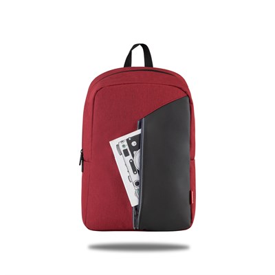 Classone Modena Serisi PR-R305 WTXpro Su Geçirmez Kumaş 15.6 İnç Notebook Sırt Çantası-Bordo