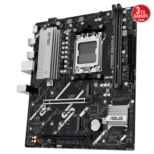 ASUS PRIME B840M-K, 8000MHz, 2xDDR5, 2x M.2, HDMI, AM5 Soket Anakart