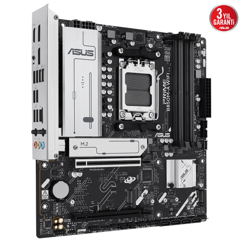 ASUS PRIME B850M-A WIFI, 4xDDR5, 3xM.2, 2xDP, HDMI, Type-C, Wi-Fi 6, Bluetooth 5.3, AM5 Soket Anakart