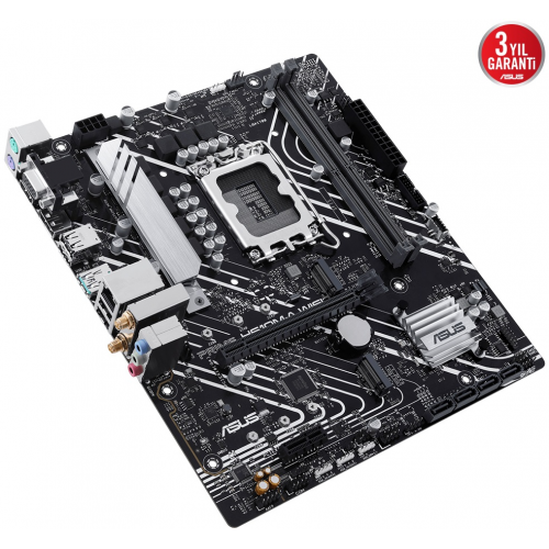 ASUS PRIME H610M-A-WIFI, 2xDDR5, M.2, D-SUB, HDMI, DP, Wi-Fi 5, Bluetooth 5.0, 12.Nesil, LGA1700 Soket, Anakart