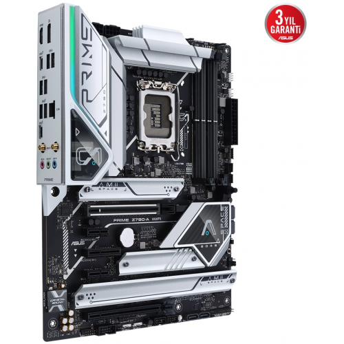 ASUS PRIME Z790-A WIFI, 4xDDR5, 4x M.2, HDMI, DP, 2xType-C, Wi-Fi 6E, Bluetooth v5.2, 12-13.Nesil, LGA1700 Soket, Anakart