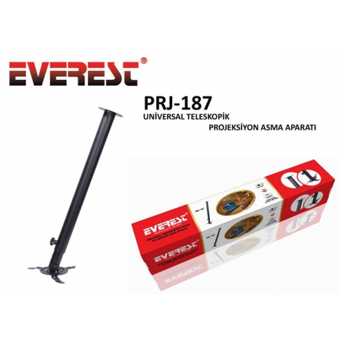 Everest PRJ-187, Teleskopik Ayak (63-102cm), 13kg Taşıma, Projeksiyon, Askı Aparatı