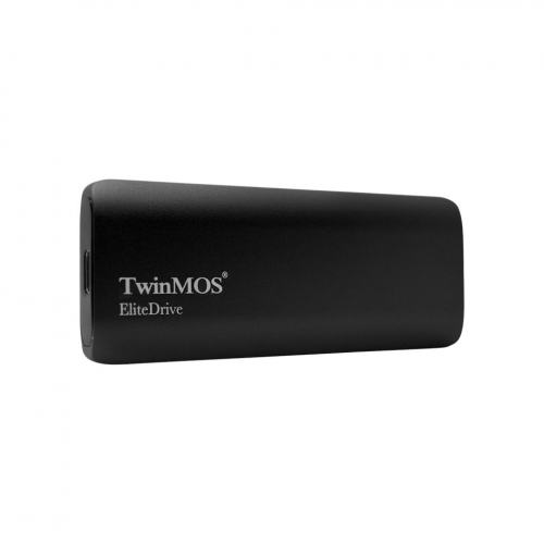 TwinMOS PSSDEGBMED32, 256GB, Taşınabilir External SSD, USB 3.2, Type-C (Dark Grey)