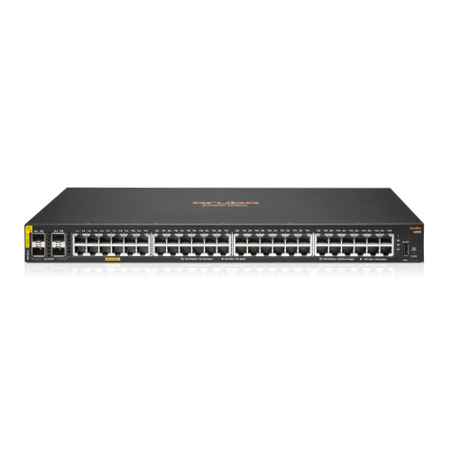 HP Aruba 6000-48G, R8N85A, 48Port, Poe, 370W, Gigabit, 4 Port GigaBit SFP, Yönetilebilir, Rack Mount Switch