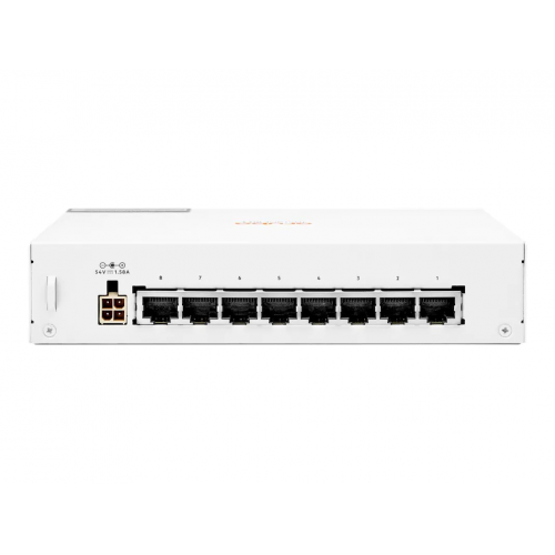 HP Aruba Instant On, R8R46A, 1430-8G, 8Port, GigaBit, PoE 64W, Yönetilemez, Masaüstü Switch
