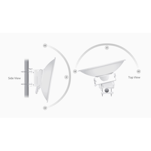 UBIQUITI RD-5G30-LW, Rocket Dish, 5Ghz, 30dbi, 2x2 Mimo Yüksek Performans PtP, 30Km Menzil, Dış Ortam Anten