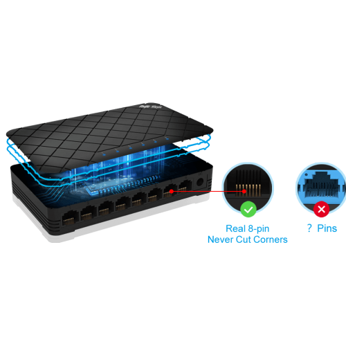 RUIJIE REYEE RG-ES05G-L 5 Port GigaBit Switch  Plastik Kasa