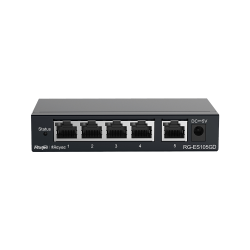 RUIJIE REYEE RG-ES105GD 5 Port GigaBit Switch  Metal Kasa