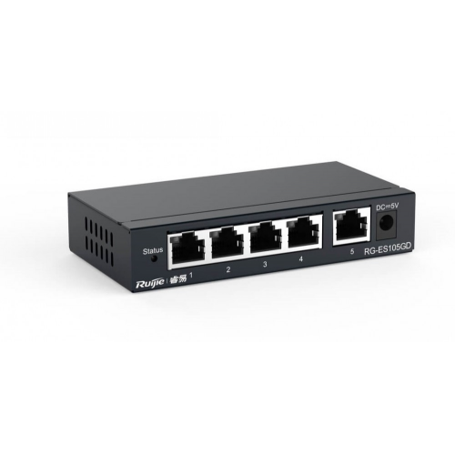 RUIJIE REYEE RG-ES105GD 5 Port GigaBit Switch  Metal Kasa