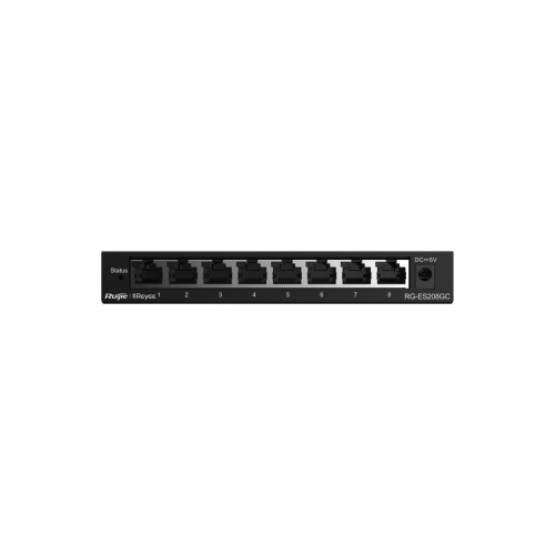 RUIJIE REYEE RG-ES208GC  8 Port GigaBit , Colud Yönetilebilir Switch  Metal Kasa