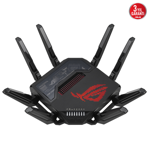 ASUS ROG Rapture GT-BE98, BE25000, 24400Mbps, 8xAnten, Four Band, WİFİ 7, AiMesh, AiProtection Pro, GAMING Extendable Router