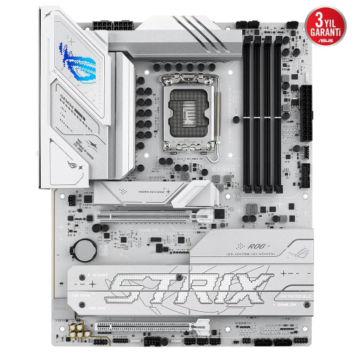 ASUS ROG STRIX B860-A GAMING WIFI, 4xDDR5, 4xM.2, HDMI, DP, Type-C, Wi-Fi 7, Bluetooth v5.4, Intel Core Ultra CPU(Seri 2), LGA1851 Soket, Gaming Anakart