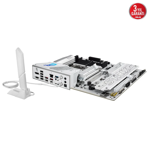 ASUS ROG STRIX B860-A GAMING WIFI, 4xDDR5, 4xM.2, HDMI, DP, Type-C, Wi-Fi 7, Bluetooth v5.4, Intel Core Ultra CPU(Seri 2), LGA1851 Soket, Gaming Anakart