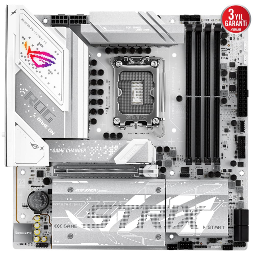 ASUS ROG STRIX B860-G GAMING WIFI, 4xDDR5, 4xM.2, HDMI, DP, Type-C, Wi-Fi 7, Bluetooth v5.4, Intel Core Ultra CPU(Seri 2), LGA1851 Soket, Gaming Anakart