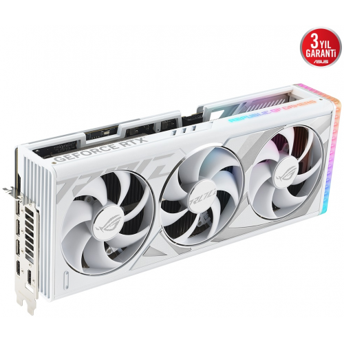 ASUS ROG-STRIX-RTX4090-O24G-WHITE, 24Gb, 384Bit, GDDR6X, 2xHDMI, 3xDP GAMING Ekran Kartı
