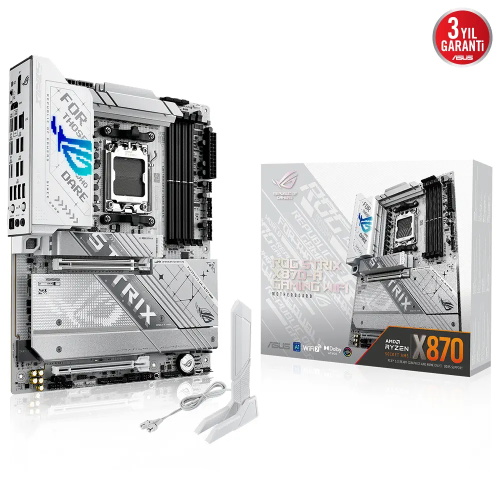 ASUS ROG STRIX X870-A GAMING WIFI, 4xDDR5, 4xM.2, HDMI, DP, Type-C, Wi-Fi 7, Bluetooth v5.4, AM5 Soket GAMING Anakart