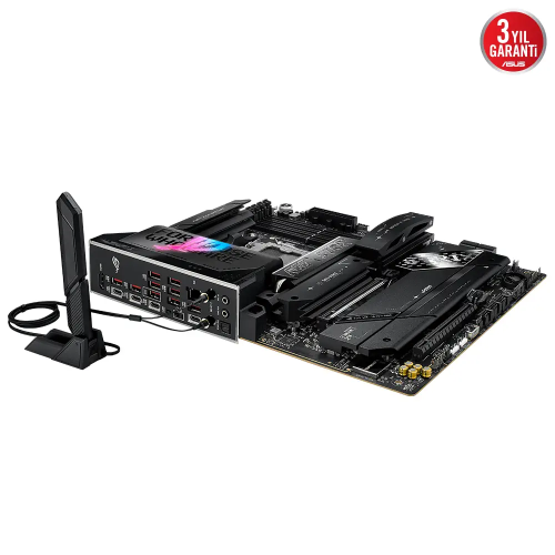 ASUS ROG STRIX X870E-E GAMING WIFI, 4xDDR5, 5xM.2, HDMI, DP, Type-C, PCIe 5.0, 2xWi-Fi 7, Bluetooth v5.4, AM5 Soket GAMING Anakart