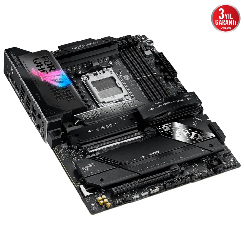 ASUS ROG STRIX X870E-E GAMING WIFI, 4xDDR5, 5xM.2, HDMI, DP, Type-C, PCIe 5.0, 2xWi-Fi 7, Bluetooth v5.4, AM5 Soket GAMING Anakart