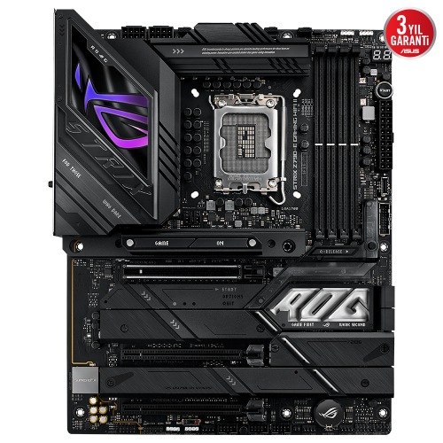 ASUS ROG STRIX Z790-E GAMING WIFI II, 4xDDR5,  5x M.2, HDMI, DP, Type-C, Wi-Fi 7, Bluetooth 5.4, 12-13-14.Nesil, LGA1700 Soket, ARGB Gaming Anakart