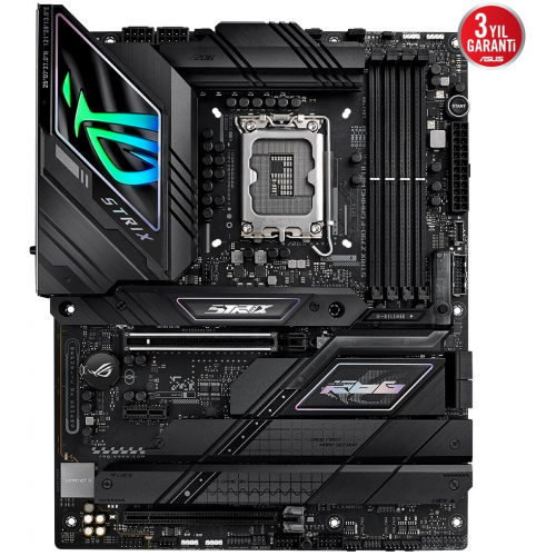 ASUS ROG STRIX Z790-F GAMING WIFI II, 4xDDR5,  5x M.2, HDMI, DP, Type-C, Wi-Fi 7, Bluetooth 5.4, 12-13-14.Nesil, LGA1700 Soket, ARGB Gaming Anakart