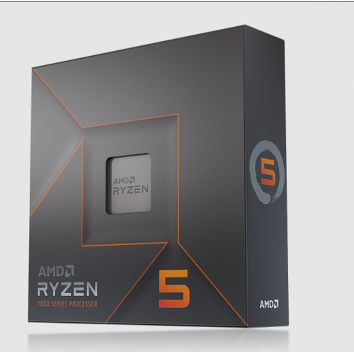 AMD RYZEN 5 7600X 6 Core, 4,70-5.30GHz, 38Mb Cache, 105W,  AM5 Soket, BOX (Kutulu) (Dahili Grafik VAR, Fan YOK)